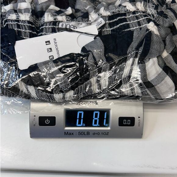 Inner Circle Women’s Long Sleeve Smock Bodice Blouse, Black Plaid, size XL - Picture 10 of 10